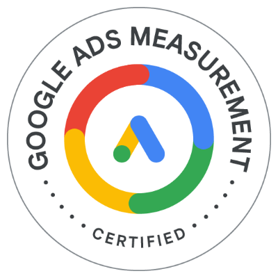 Insignia de certificación Google Ads Measurement obtenida por CLÍNICA MKT